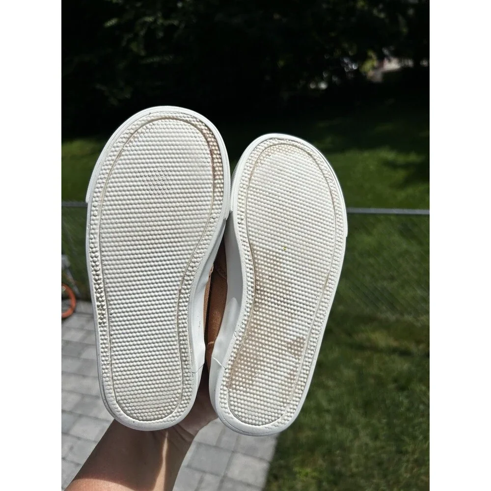 Kids Brown High Top Sneakers Size 11 Hook-and-Loop Straps 1994